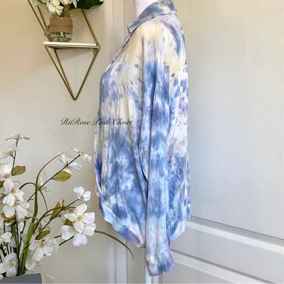 NWT YF&B Soho Tie Dye Blouse - Picture 6 of 9